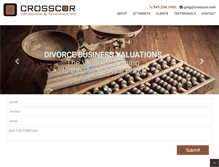 Tablet Screenshot of crosscor.com